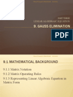 9 Gauss Elimination