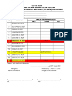 Daftar Hadir PKL Di Puskesmas