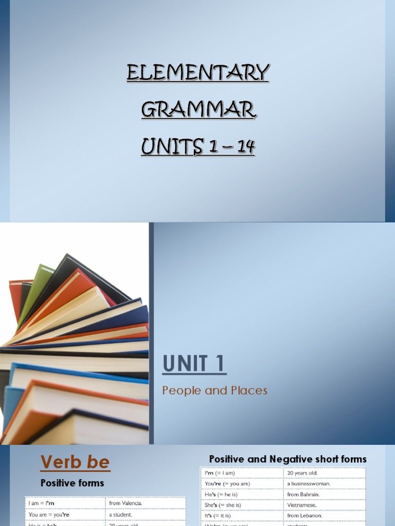 Elementary Grammar From Pearson Cutting Edge Elementary PDF