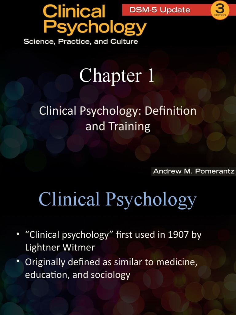 Clinical psychology definition