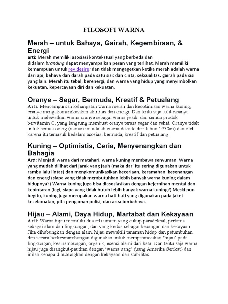 Filosofi Warna Pdf