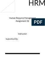 Assignment 02 Human Resource Management