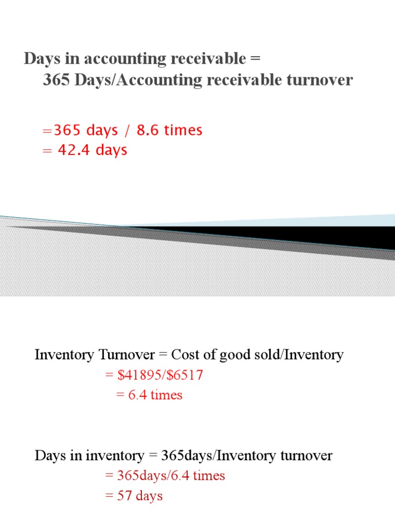 Days in Accounts Receivable Calculation | PDF