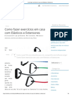 Como Fazer Exercícios em Casa Com Elásticos e Extensores