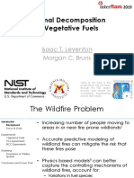 Thermal Decomposition of Vegetative Fuels: Isaac T. Leventon Morgan C. Bruns