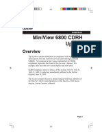 Miniview 6800 CDRH Update