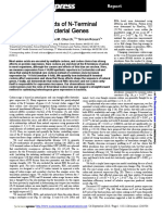 Causes and Effects of N-Terminal Codon Bias in Bacterial Genes