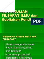 filsafat ilmu & Kebij Pendidikan