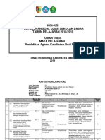 1 Katolik - Kisi Kisi SD Tahun 2019 - Jember (Revisi)