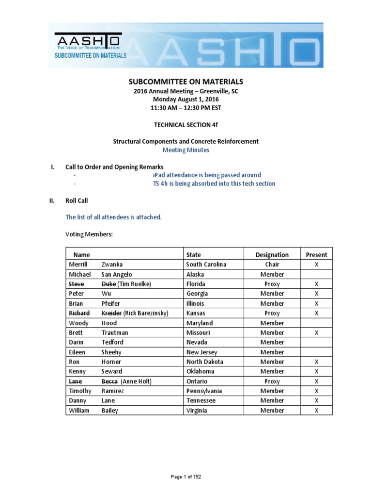 TS 4f Structural Components and Concrete Reinforcement August 2016