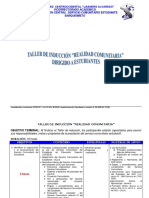 Programa Del Taller de Servicio Comunitario Estudiantes