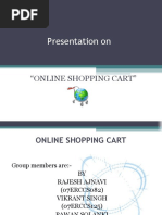 Presentation On: "Online Shopping Cart"