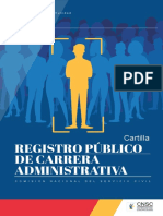 Cartilla Registro Publico Carrera Administrativa