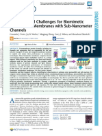 Pathways and Challenges For Biomimetic Desalination Membranes With Sub-Nanometer Channels