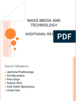 Mass Media and Technology: Additional Reading 3