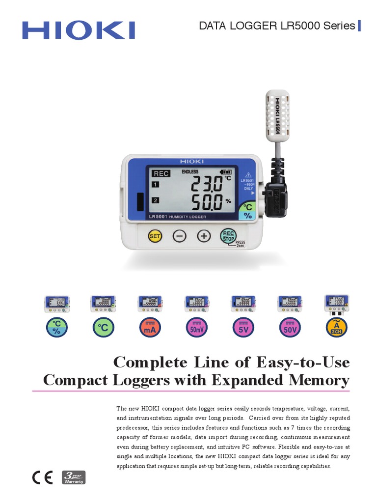 Compact and Easy-to-Use Data Loggers for Reliable Long-Term Monitoring ...