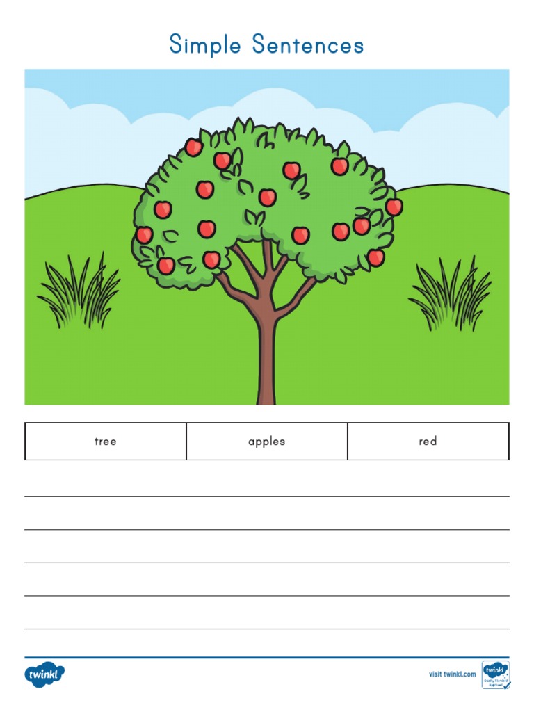 Simple Sentences Activity Sheets | PDF | Language Arts & Discipline | Art