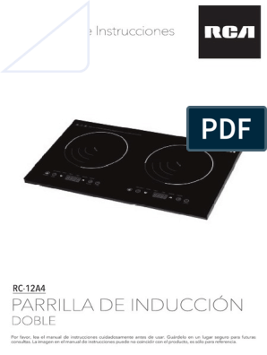 Parrilla de Inducción Doble RC-12A4 – RCA