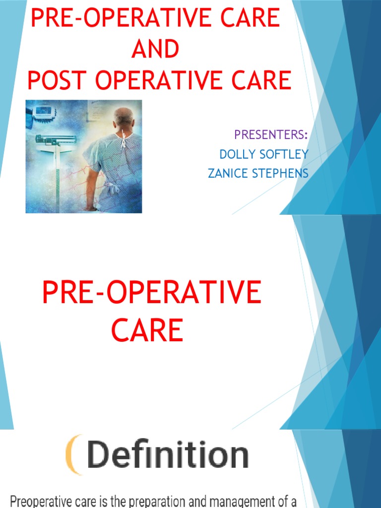 Pre and Postoperative Care Overview | PDF | Heart | Physiology