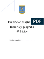 Evaluación Diagnóstica Historia 6 Básico