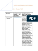 Situaciones y Problemas Locales, Nacionales y Mundiales Ana María Talero Cortés 1104