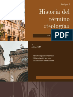 Historia Del Término Teología