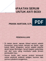 Pemanfaatan Serum Darah Untuk Uji Serologis