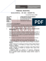 TRIBUNAL REGISTRAL RESOLUCIÓN No. - 387 -2021 – SUNARP-TR-L