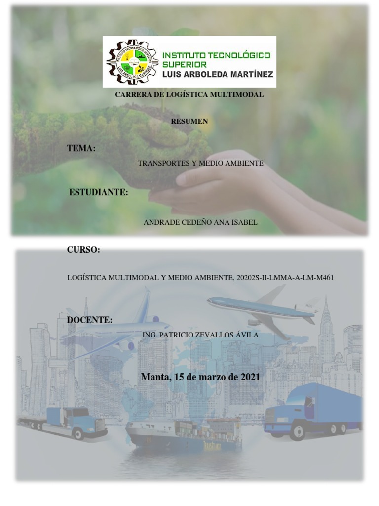 Impacto Ambiental del Transporte Logístico | PDF | Transporte | Entorno ...