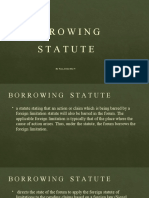 Borrowing Statute - Paras Divine Mae V