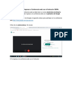 Instructivo para Ingresar A Conferencia Web Con El Instructor SENA