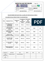 Site Inspection and Test Record:: A10-310-XFR-301