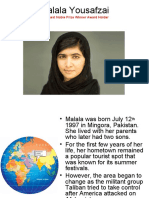 Malala Yousafzai: Youngest Noble Prize Winner Award Holder