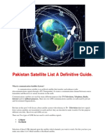Pakistan Satellite List