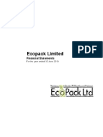 Ecopack Limited Financial Statements