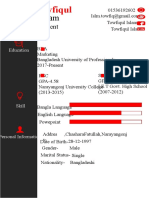 Towfiqul Islam CV