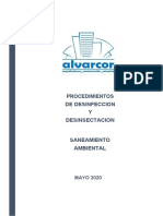 Procedimientos de Desinfeccion y Desinsectacion Alvarcor