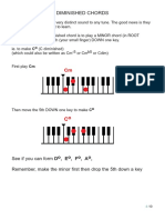 Diminished Chords: See If You Can Form Do, Eo, Fo, Ao, Remember, Make The Minor First Then Drop The 5th Down A Key