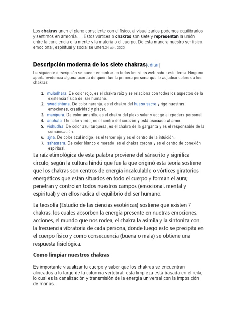 Guía Completa de los Siete Chakras | PDF | Chakra | Color