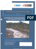 6665 Evaluacion de Riesgos Por Inundacion Fluvial en La Localidad de Sivia Sector Rio Sivia Mayo Distrito de Sivia Provincia de Huanta Ayacucho
