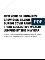 New York Billionaires Grew $156 Billion Richer During COVID Pandemic