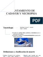 Levantamiento de Cadaver y Necropsia