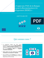 Presentation Du Programme D'appui Aux PME de La BERD - 29 Novembre 2018