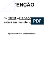 manutenção espaço