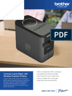 PT-P750W: Compact Label Maker With Wireless Enabled Printing