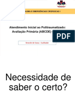 Atendimento Inicial Ao Politraumatizado ABCDE