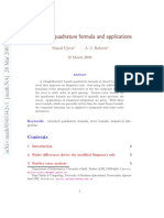A Corrected Quadrature Formula and Applications: Nenad Ujevi C A. J. Roberts 12 March 2003