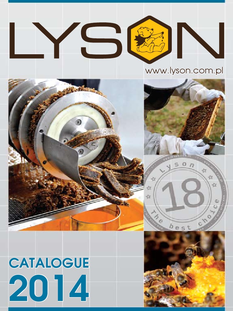 Lyson Beekeeping Equipment Catalogue | PDF | Beekeeping | Engines