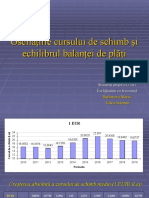 Oscilațiile cursului de schimb și echilibrul balanței de plăți