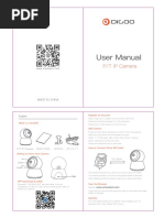 User Manual: P/T IP Camera